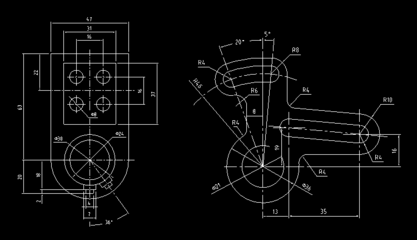 127个CAD常用机械部件图 CAD机械部件练习图纸